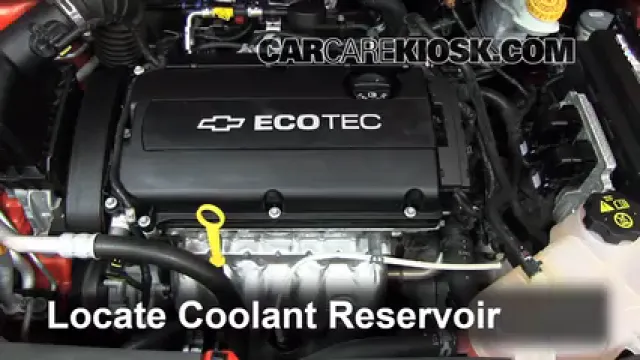 2012 Chevrolet Sonic LT 1.8L 4 Cyl. Sedan Antigel (Liquide de Refroidissement) Vérifiez le niveau d'antigel